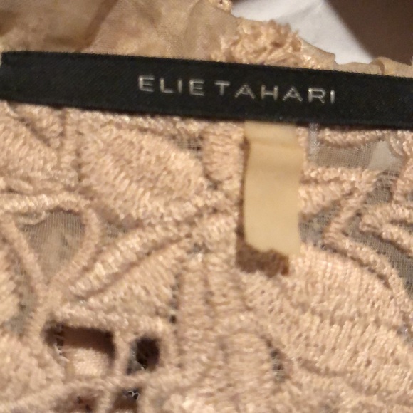 Elie Tahari Lace Jacket. Size M. Ruffle detail on front and sleeves. - Picture 10 of 10